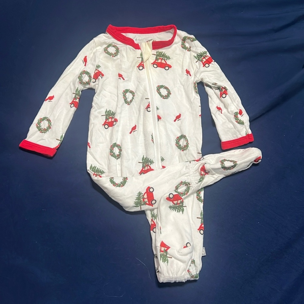 Kyte wreath footie zipper